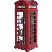 шкаф-витрина london telephone красный в Астрахани