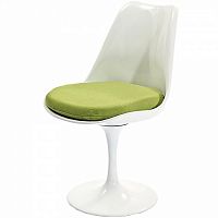 стул eero saarinen style tulip chair зеленая подушка в Астрахани