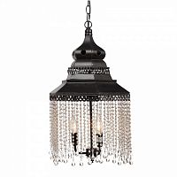 люстра подвесная черная с хрустальными подвесками chandelier в Астрахани