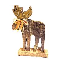 украшение новогоднее деревянное олень reindeer, 29х19х6 см в Астрахани