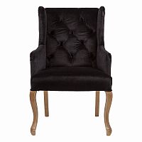 кресло с ушами черное ashby chair в Астрахани