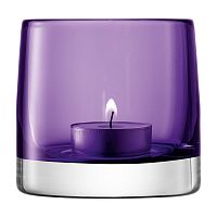 подсвечник стеклянный фиолетовый для чайной свечи light colour, 8,5 см в Астрахани