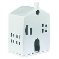 подсвечник-домик белый с круглыми окном light house round door в Астрахани