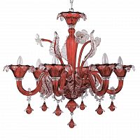 подвесная люстра ideal lux ca vendramin sp6 rosso в Астрахани