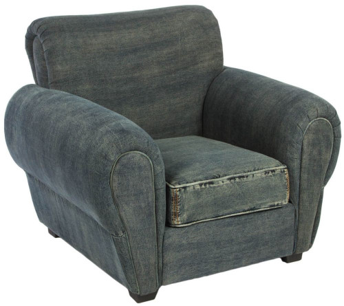 кресло san francisco denim armchair серое в Астрахани