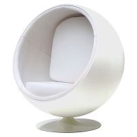 кресло eero ball chair белое в Астрахани