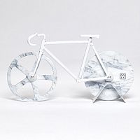 нож для пиццы из нержавеющей стали the fixie, белый мрамор в Астрахани