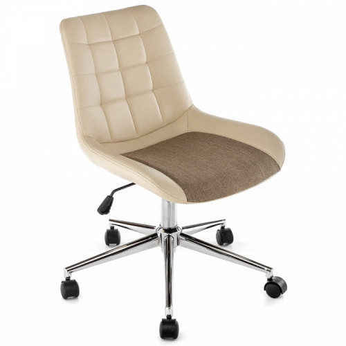 кресло компьютерное marco beige fabric бежевое в Астрахани