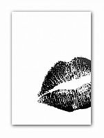 постер kiss а4 (черный) в Астрахани