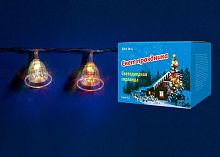 светодиодная гирлянда «колокольчики» 280см rgb (07919) uniel uld-s0280-020/dta rgb ip20 bells в Астрахани