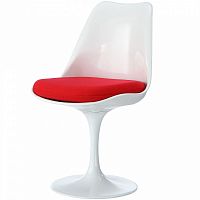 стул eero saarinen style tulip chair красная подушка в Астрахани