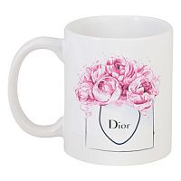 кружка с рисунком dior peonies в Астрахани