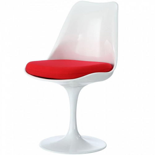стул eero saarinen style tulip chair красная подушка в Астрахани