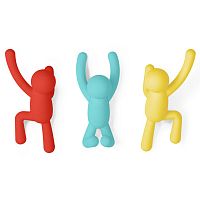 вешалки-крючки buddy 3 шт. разноцветные яркие в Астрахани