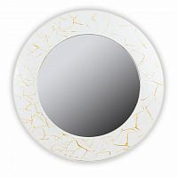 зеркало белое круглое диаметр 75 см с золотым декором fashion white gold в Астрахани