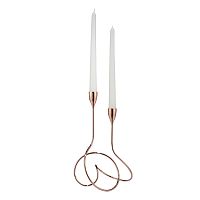 подсвечник медный металлический на 2 свечи loop, 28 см в Астрахани