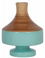 ваза настольная rustic chic vase wood blue в Астрахани