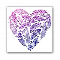 постер heart а4 (фиолетовый) в Астрахани