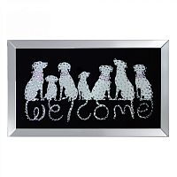постер декоративный со стразами собаки welcome 120х70см в Астрахани