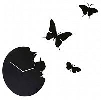 часы настенные черные бабочки butterfly в Астрахани